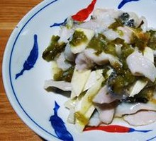 Snow Mustard Stir-fried Black Fish Slices