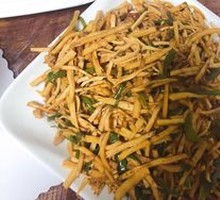 Fried Tofu with Shredded Pork