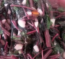 Garlic Stir-fried Red Amaranth