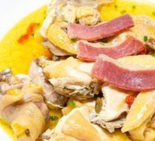 Steamed Free-Range Chicken with Iron Bark Orchid