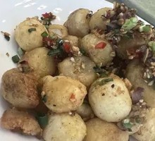 Stir-Fried Glutinous Rice Balls