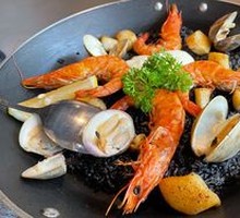 Spanish Squid Ink Seafood Rice