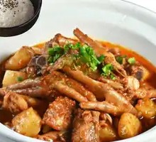 Pork Rib and Chicken Claw Stew