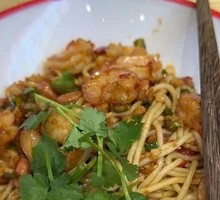 Shrimp and Rice Noodles Salad
