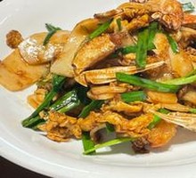 Stir-Fried Crab with Rice Cake