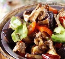 Mushroom and Pork Slices