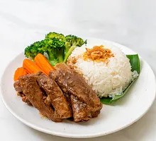 Braised Pork Ribs Rice Bowl