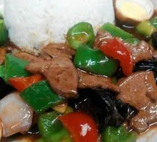 Stir-fried Pork Liver with Rice