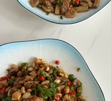 Fried Tofu and Pork Slices