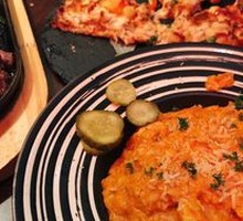 Rose Chicken Mushroom Risotto