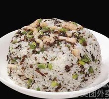 Shredded Pork with Pickled Mustard Greens Fried Rice