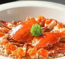 Steamed Green Crab with Pork Patty