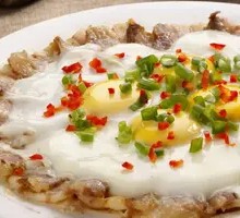 Salted Pork Steamed Egg