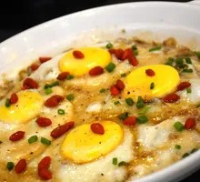 Minced Meat Steamed Egg