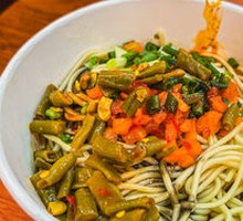 Black Sesame Noodles with Full Sauce