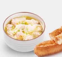 Chicken Soup Dumpling and Fried Dough Stick Meal