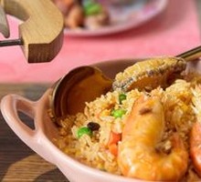 Colorful Seafood Fried Rice