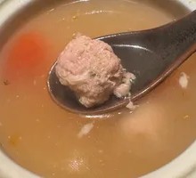 Tomato and Pork Dumpling Soup