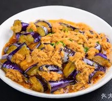 Sautéed Eggplant with Meat Floss