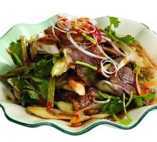 Donkey Meat with Cucumber Salad