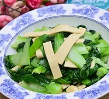 Tofu Skin with Baby Bok Choy