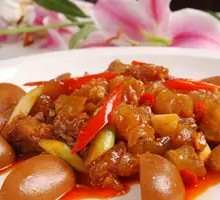 Egg White Stir-fried Beef Tendon