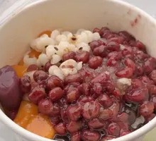 Red Bean Taro Ball Tofu Pudding