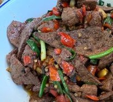 Scallion Stir-fried Pork Liver