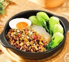 Pickled Bean and Minced Pork Baozi Rice