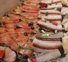 Steamed Three Delicacies with Preserved Meats