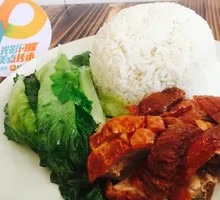 Roast Duck and Pork Rice