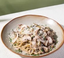 Black Truffle Bacon Mushroom Pasta