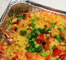 Aluminum Foil Garlic Shrimp