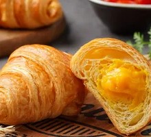 Egg Yolk Flowing Croissant