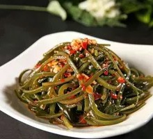 Cold-mixed kelp strands