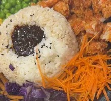 Crispy Chicken Cutlet with Iron Plate Fried Rice