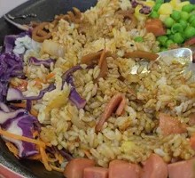 Sour Cabbage and Pork Intestine Iron Plate Fried Rice