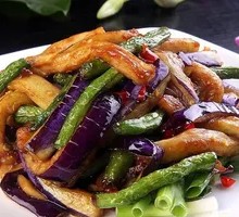 Eggplant and Green Beans Stir-fry