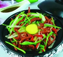 Stir-fried Beef Tripe Baozi Rice