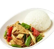 Tofu and Shredded Pork Rice Bowl