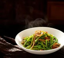 Stir-Fried String Beans with Beef Tripe