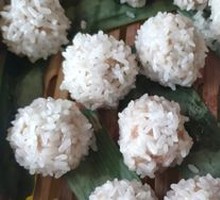 Lotus Root Balls with Sticky Rice