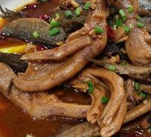 Eel and Duck Feet Stir-fry