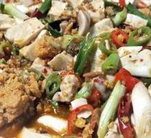 Dry Pot Fish Roe Tofu