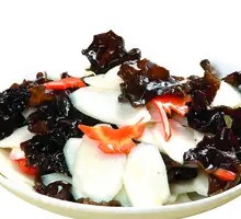 Black Mushroom Stir-Fried with Yam