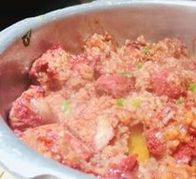 Pressure Cooker Steamed Pork Ribs with Rice Flour