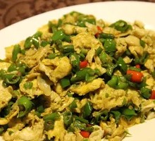 Egg with Green Pepper