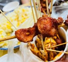 Fried Meat Skewers
