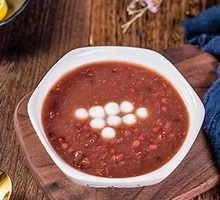 Red Bean Glutinous Rice Ball Porridge