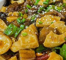 Egg White and Beef Tendon Stir-fry